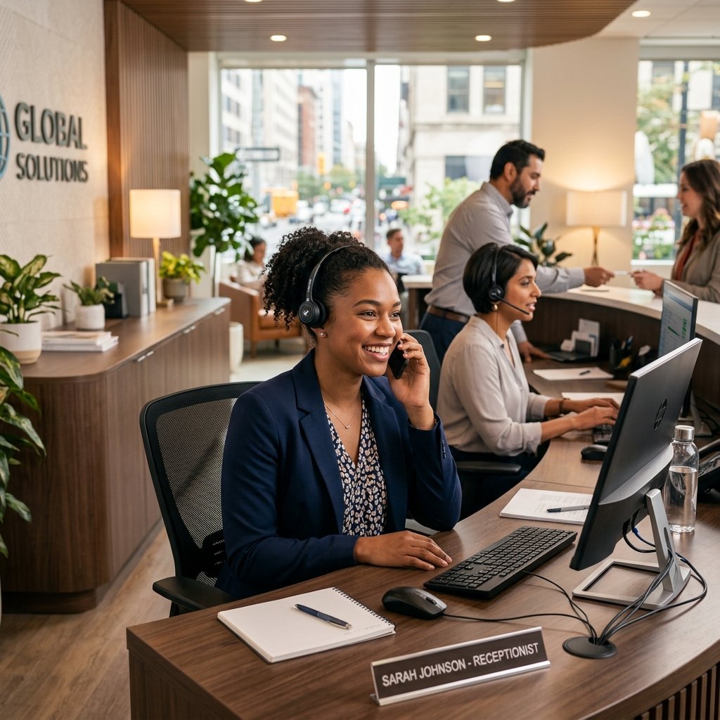 Live Phone Answering Team in Office